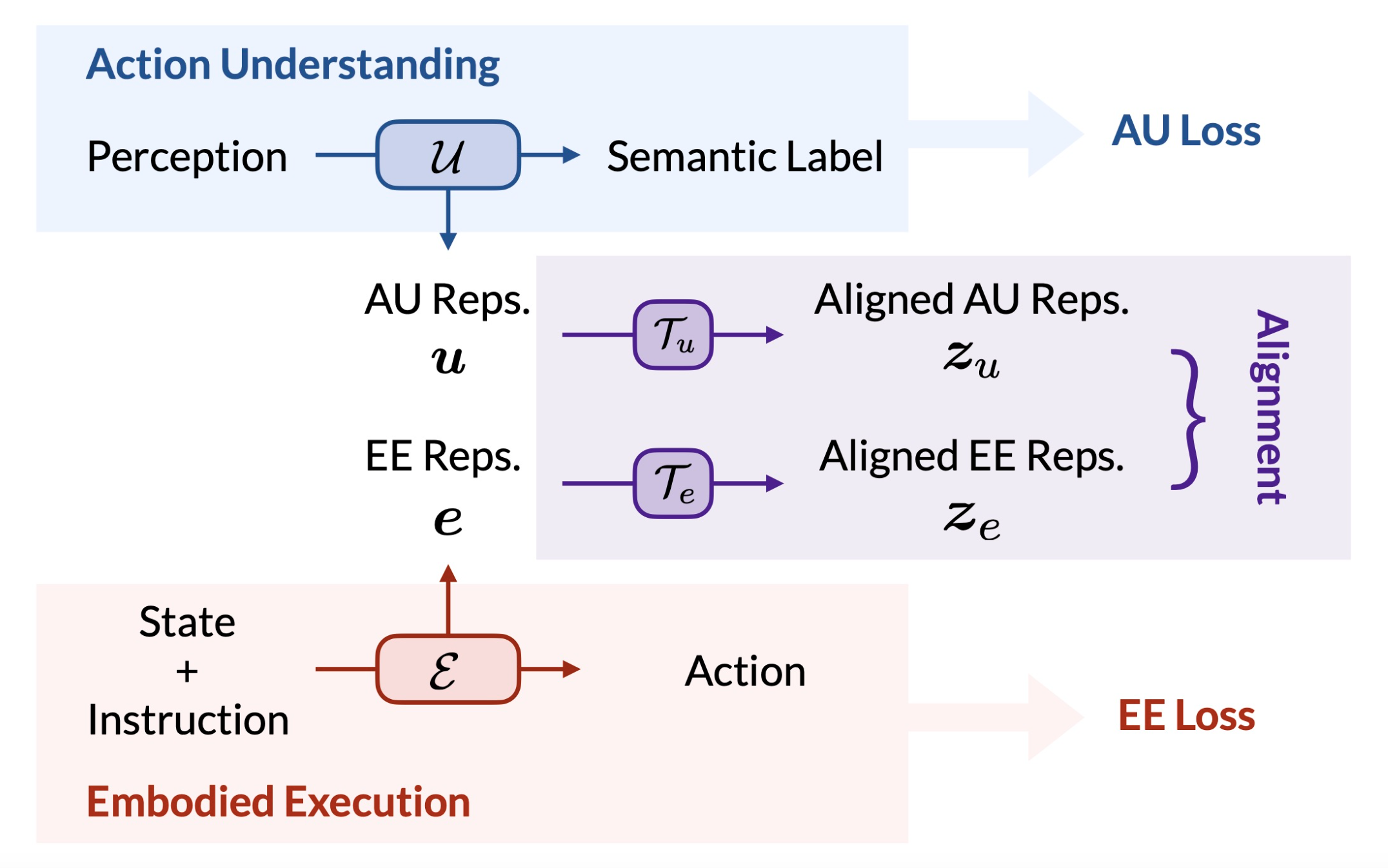 Embodied Representation Alignment with Mirror Neurons
